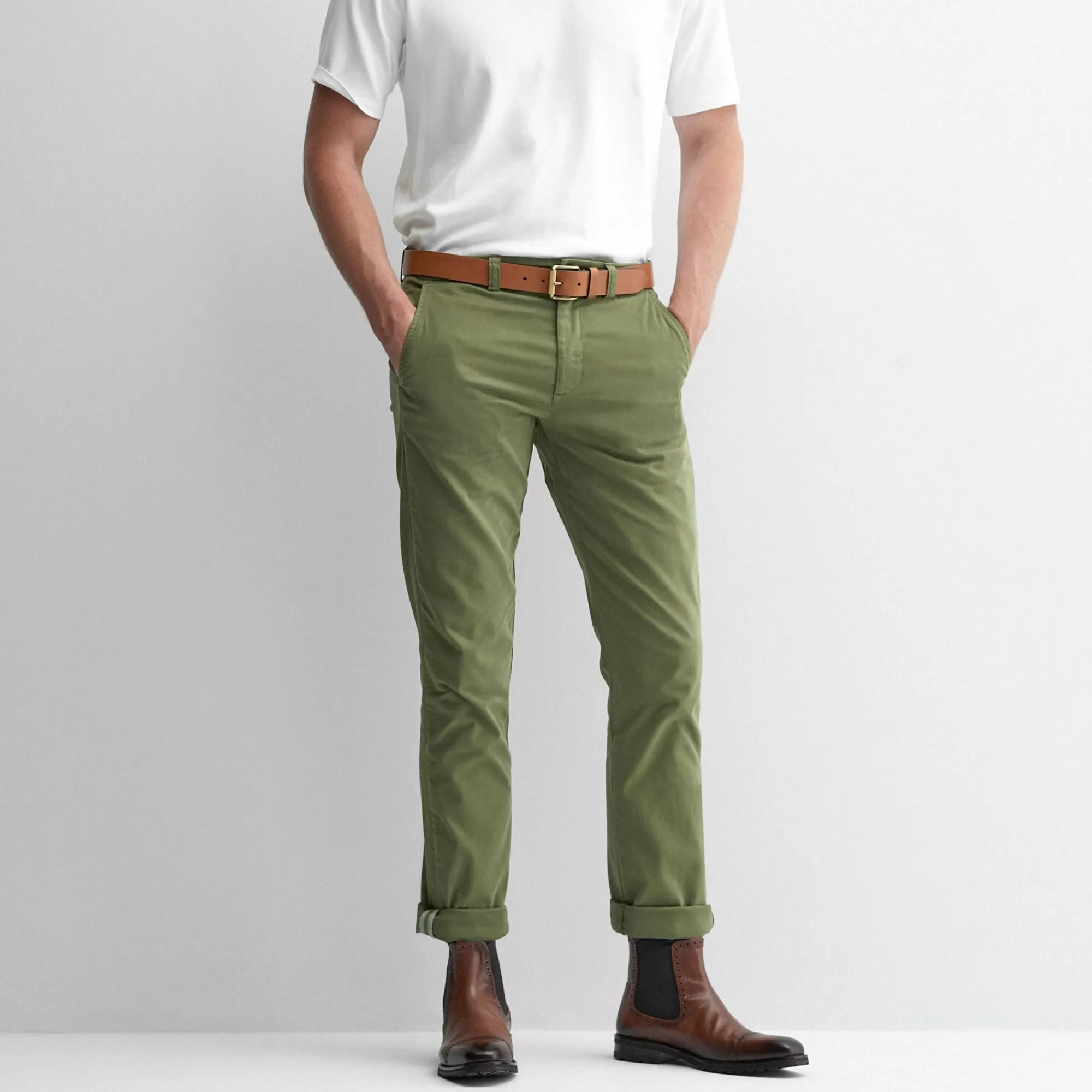 Men Oliver Sweeney Trousers^Besterios Olive