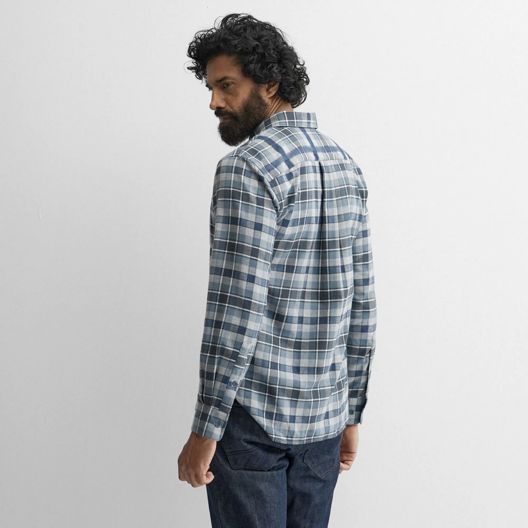 Men Oliver Sweeney Shirts^Censo Navy/Grey Check