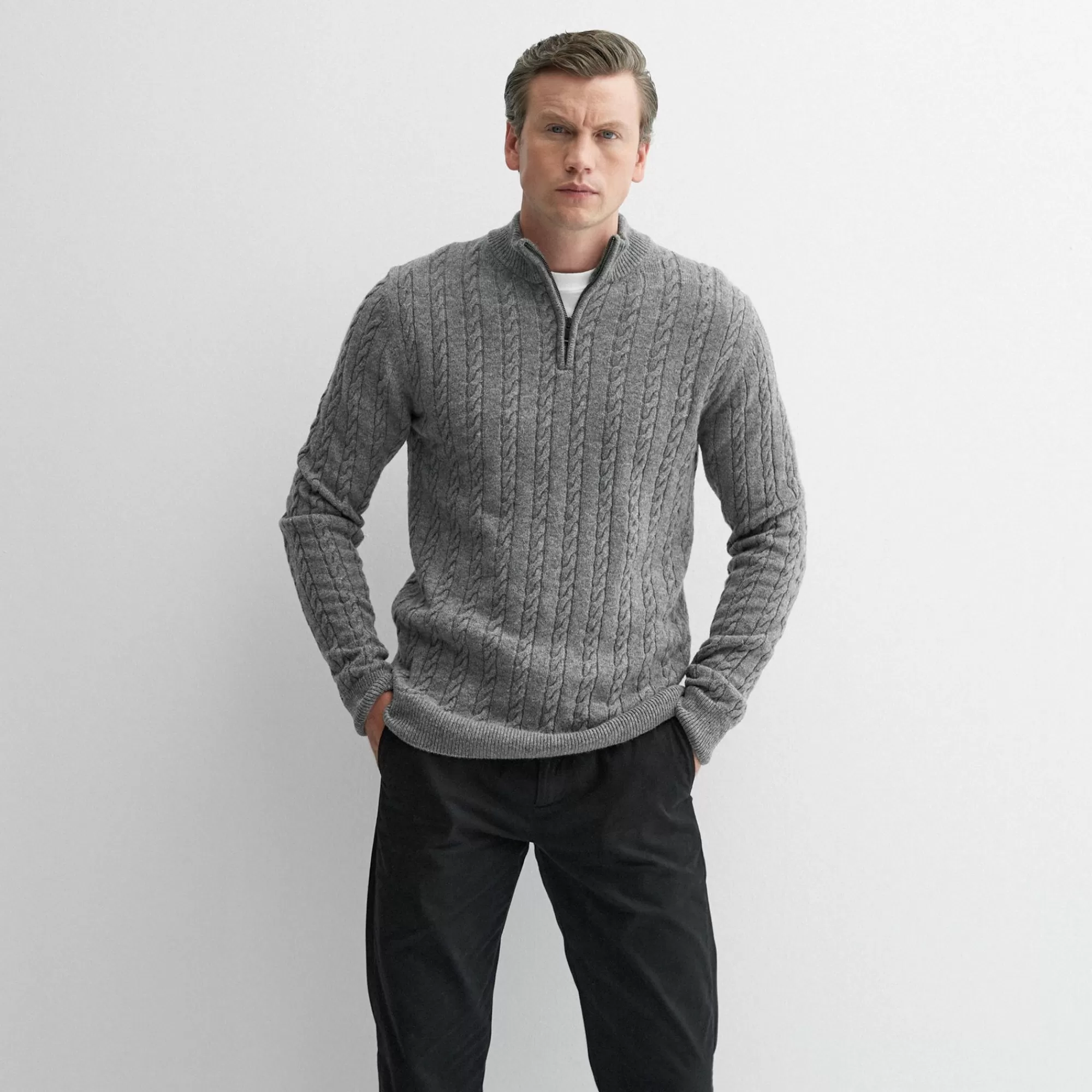 Men Oliver Sweeney Knitwear^Glanlough Light Grey