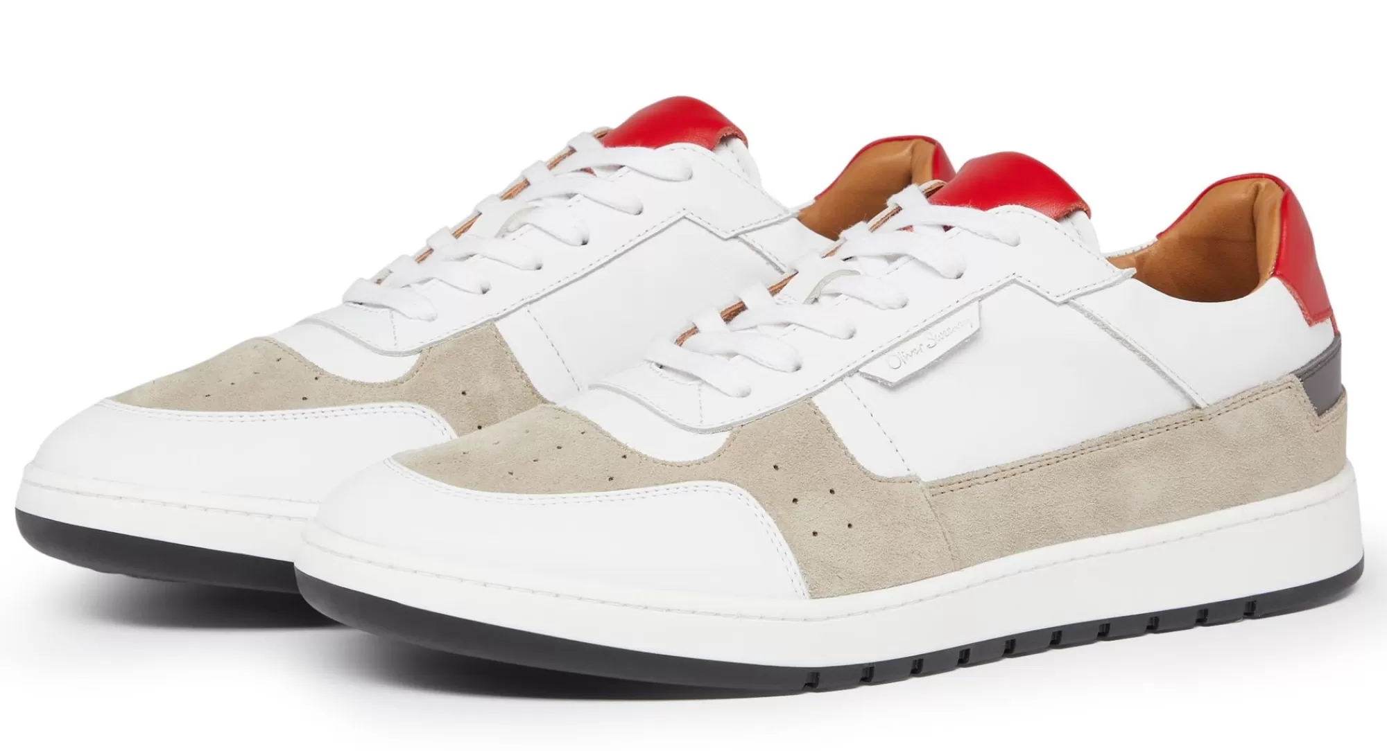 Men Oliver Sweeney Trainers^Noura White/Red